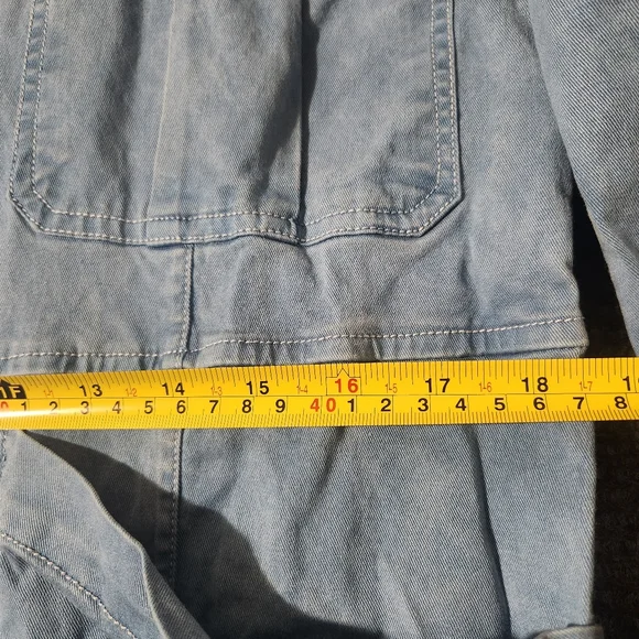 ALEX MILL Indigo Dyed Expedition Linen Cotton Blend Jumpsuit Size L - Picture 12 of 16